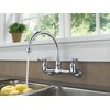 Peerless 2-Handle Wall Mount Kitchen Sink Faucet, Chrome P299305LF
