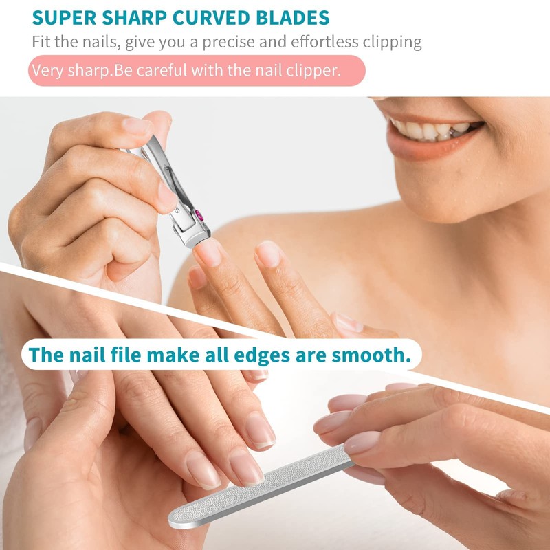 SZQHT Extra Wide Jaw Opening Nail Clippers for Thick Nails