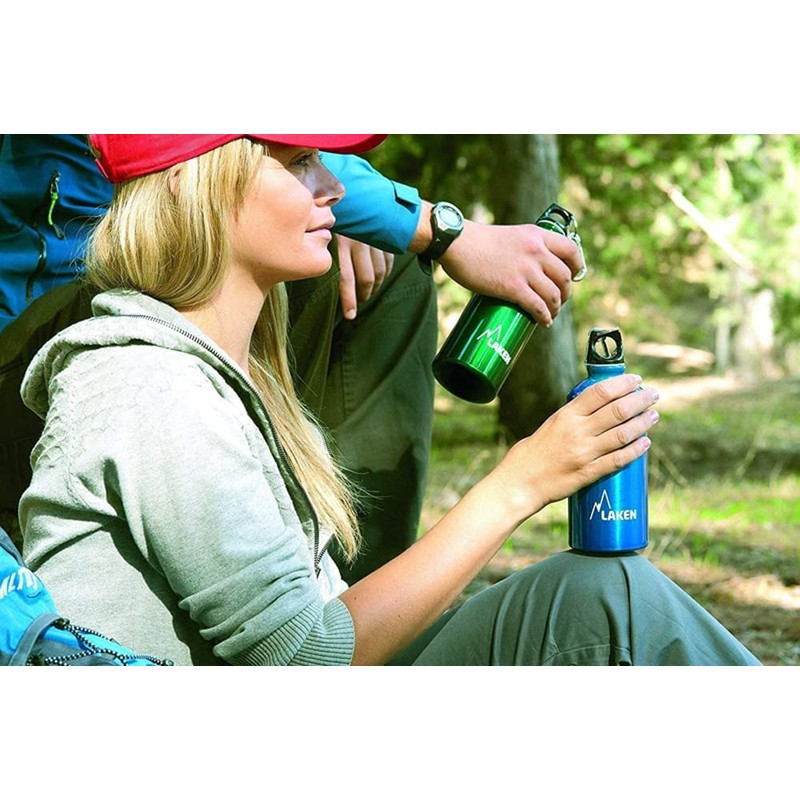 Laken Futura Aluminium Drinking Bottle Narrow Opening Screw Lid with