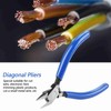 4" Mini Electrical Diagonal Pliers High Hardness Wire Cable Cutters