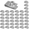 YUEARN 1/4"-20 U-Style Clip-On Nut, Stainless Steel Regular Extruded U-Nut,
