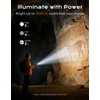Zewdov 1300LM EDC Pocket Flashlight, 5-in-1 (Spotlight/UV/Red Beam/Floodlight/Red LED) Rechargeable