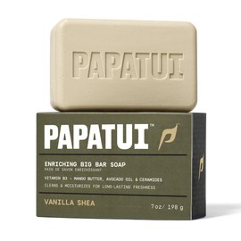Papatui by Dwayne Johnson Enriching Bar Soap for Men | Hydrating Daily cleanerser | Moisturizes with Mango Butter and Avocado Oil | Vanilla Shea | 7oz