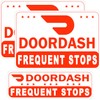 Doordash Magnetic Sign for Car, Food Delivery Car Magnets, Reflective Delivery Driver Sign Magnet for Vehicles, Heavy duty, Truck(White-3-Pack)