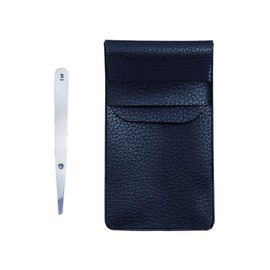 Kai Corporation Securely Catch Tweezers, Silver, Storage Pouch Included, 1 Piece