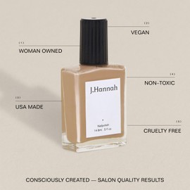 J. Hannah Nail Polish – Vegan, Non-Toxic, Cruelty-Free, Gluten-Free, Long Lasting, USA Made, Dune