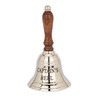 NKlaus Captain's Bell 11799 17 cm Solid Brass Silver Hand