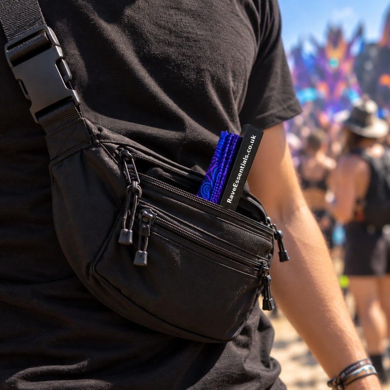 Rave Essentials Clack Fan, Folding Pocket Hand Fan for Raves