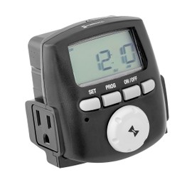 Hinkley 0200LT Landscape Accessory Time Clock, Black 3.25x3.13x3.13