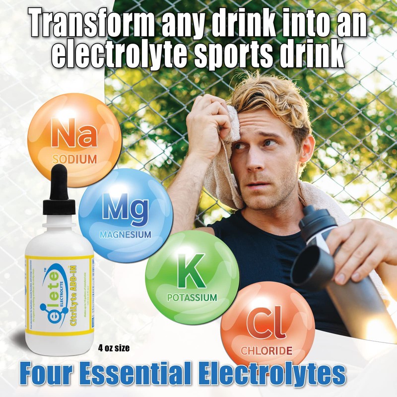 elete CitriLyte Electrolyte Add-in Hydration Drops | Sodium, Magnesium, Potassium