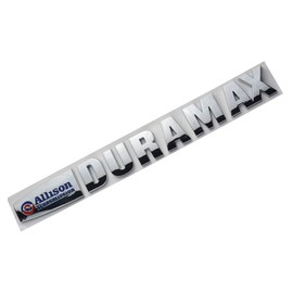 Aimoll 1x Allison Duramax Badges Emblems Replacement for Silverado 2500 3500hd (Chrome)