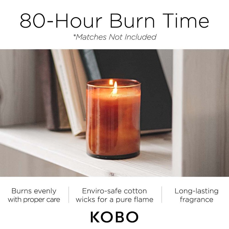 KOBO Golden Hour Scented Candle (15 oz) | 100% Pure