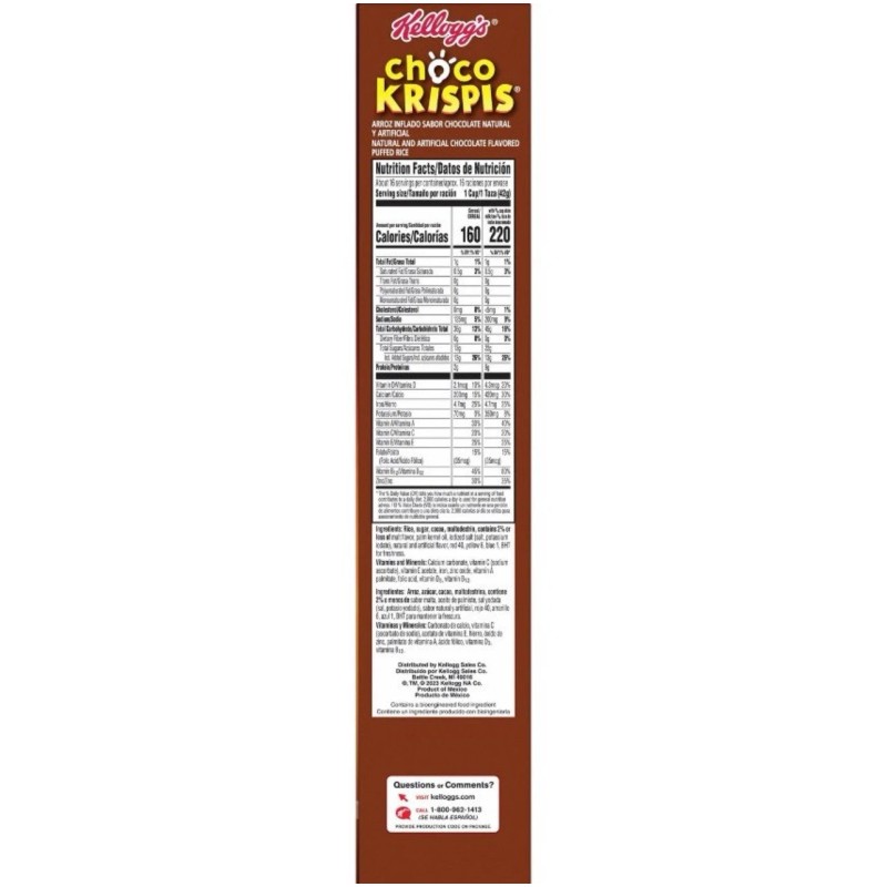Kellogg's 🔵 New Kellogg's Choco Krispies Original Chocolate Breakfast Cereal