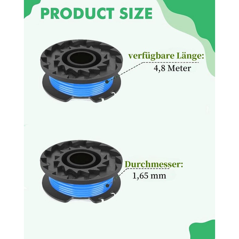 Eyoloty G24LT Single Line Spool Suitable for Greenworks 24V Grass