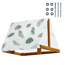 Playset Canopy Replacement 43" × 90", Playset Tarp Replacement, Waterproof 420D Oxford Cloth Swing Set Replacement Tarp, Playground Accessories for Kids Outdoor, Backyard Playground (Pattern)