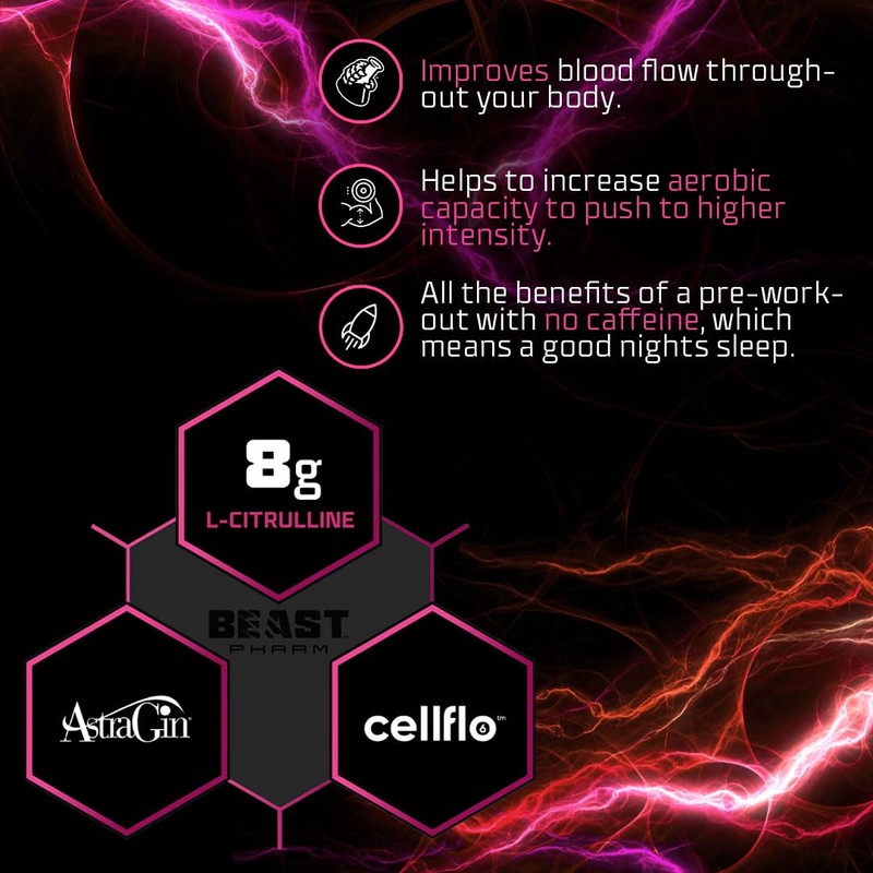 Beast Pharm | Pump Stim Free Pre Workout Powder |