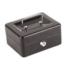 Metal Cash Box 6 Compartments High Safety Money Box with
