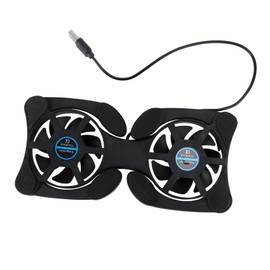 Gatuida Portable Foldable Laptop Cooler with Fans USB Cooling Pad for Notebooks Energy Saving Non Slip Design Durable Space Saving Black