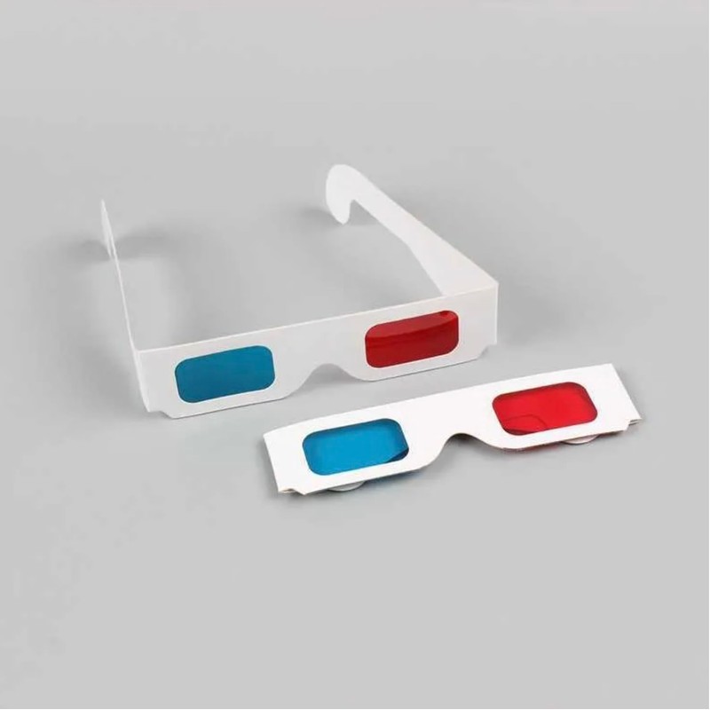 10 Pce 3D Glasses Red/Cyan (Sog. Anaglyphenbrille) Cardboard
