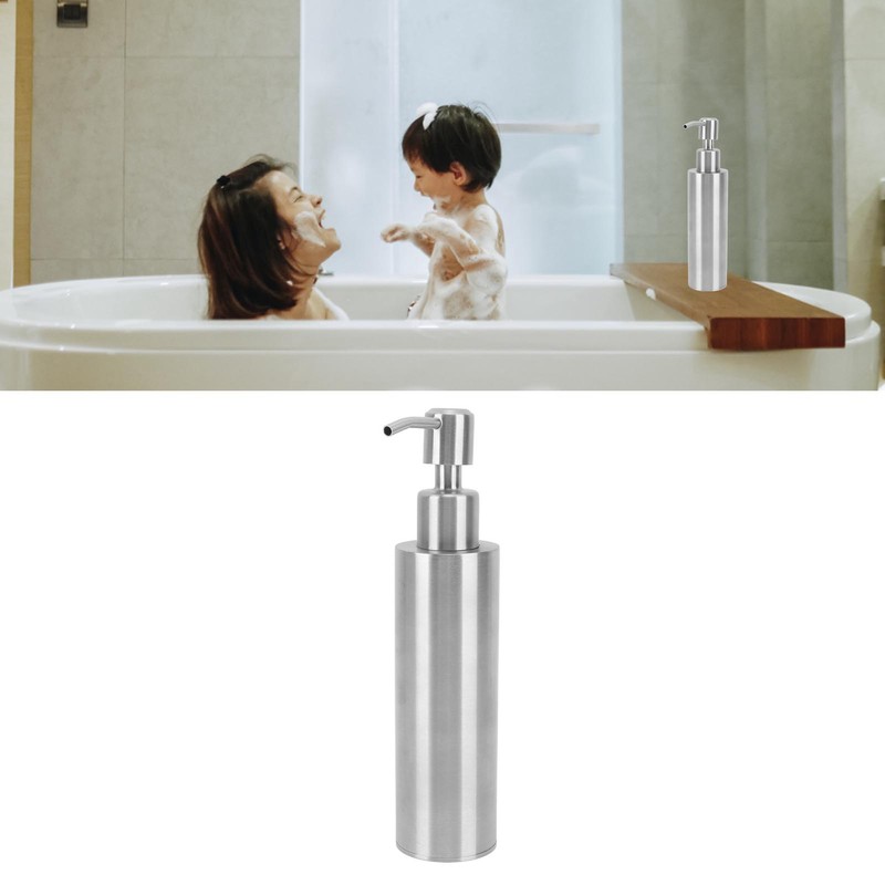 304 Stainless Steel Soap Dispenser Rustproof Refillable Soap Dispenser Soap