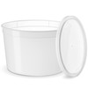 GUSTO [12 Sets - 64 oz. Disposable Plastic Food Storage