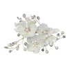 Noguez. Tocado de Novia con Flores, Elegante Accesorio para Dama