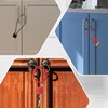 Pack of 2 Cable Lock with Key, Robust Padlock with