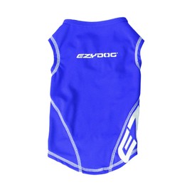 EZYDOG Rashie Dog Weather Vest | Cooling Vest, 50+ UV Protection, Lightweight, Spring, Summer, Fast Drying, Stretch-to-Fit, Odour Resistant, High Visibility, Dog Vest (Blue, XS)