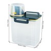 Rice Storage Container, Clear PP Plastic Grain Storage Container with