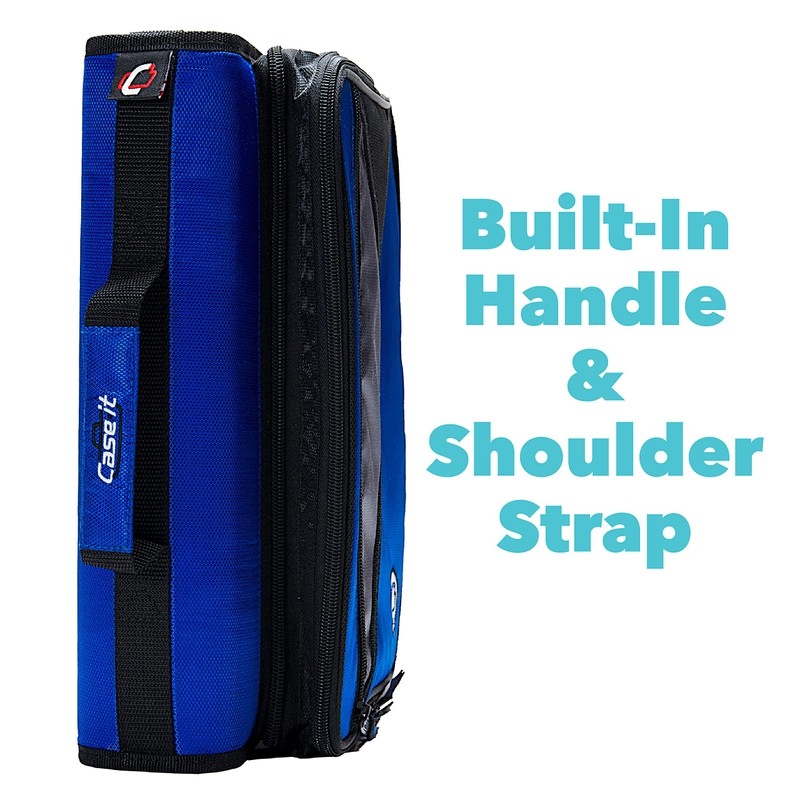 Case-it Universal Zipper Binder | 2-Inch O-Rings, 13-Inch Laptop/Tablet Padded