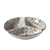 Nishida 120043 No. 7.5 3-Compartment Plate (Red Camellia), Home Restaurant,
