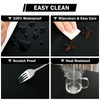 vctops 100% Waterproof Pu Leather Round Table Cloth Cover, Oil