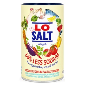 LOSALT – Reduced Sodium Salt | Iodized | Great Tasting Salt Alternative/Substitute with 66% less sodium | 12.3oz/350g tub (pack of 1)