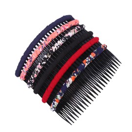 BIUDECO 6pcs Lightweight Plastic Hair Comb Women and Girls Hairdressing Comb with Interleaved Design for All Hair Types Portable Bang Comb for Home and Salon Use