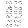 EROSPA® Temporary Tattoo Sheet / Sticker - Infinity Eternity Symbol