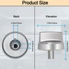 TURNEGOO Upgrade WB03X29354 Stove Knobs Replacements, Reinforced Stainless Steel Protection