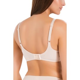 Teyli Women's Nursing Bra - Bra Underwired Bra Large Sizes Maternity Clothing with Lace - Nursing Bra Large Breasts - Women's Bra Breastfeeding, beige