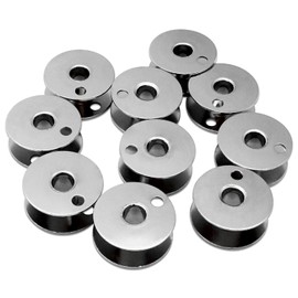 ZhXu Shuo 10 PCS Steel Bobbins #203470 Fits for Singer 111W 212W JUKI LU-562 + CONSEW 225 226RB 227 (10 PCS)