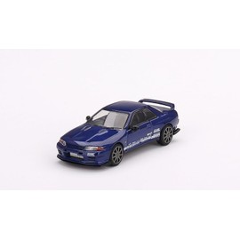 True Scale Miniatures Model Car Compatible with Nissan Skyline GT-R Top Secret VR32 Blue Metallic Limited Edition 1/64 Diecast Model Car MGT00589