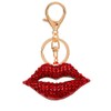 Reizteko Big 3D Hot Lips Shape Sparkling Charm Blingbling Keychain