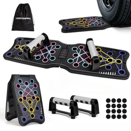 Haiponfph - Fitness Push Board, Portable Exercise Equipment, Home Gym System, Multifunctional Stands System for Pushing Floor, Muscle Exercise, Arm