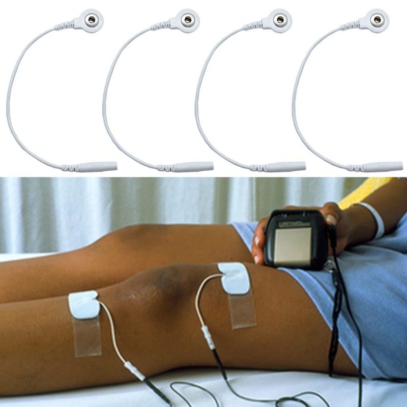 4 Pcs Electrode Lead Wire Adapters, Convert 2mm Pin to