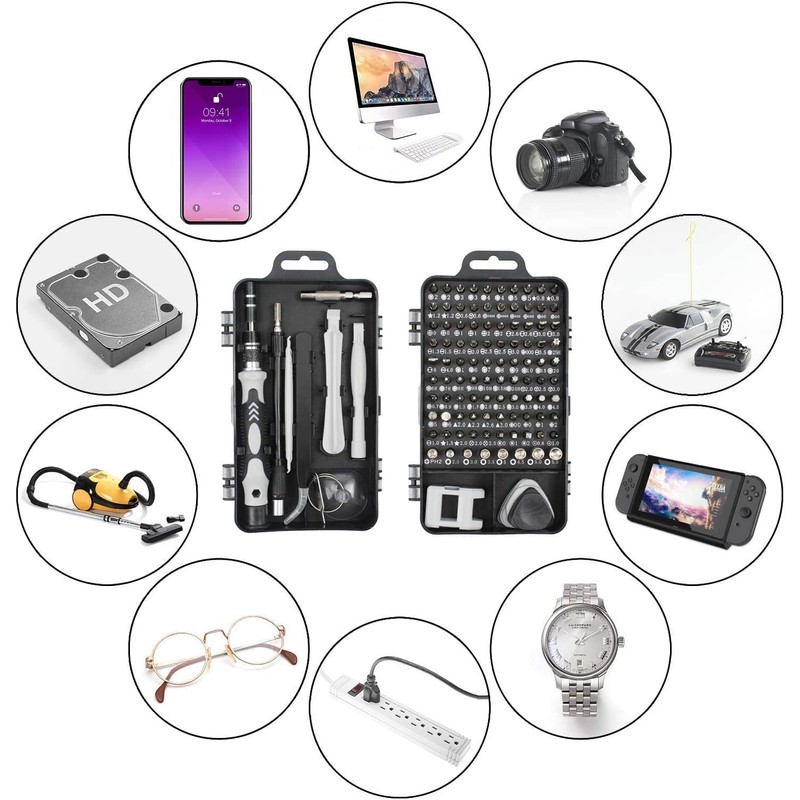 Mini Precision Mechanics Screwdriver Set, 115 in 1 Repair Tool