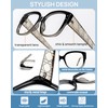 AEZUNI Oversized Square Reading Glasses Women Trendy Stylish Readers 1.0