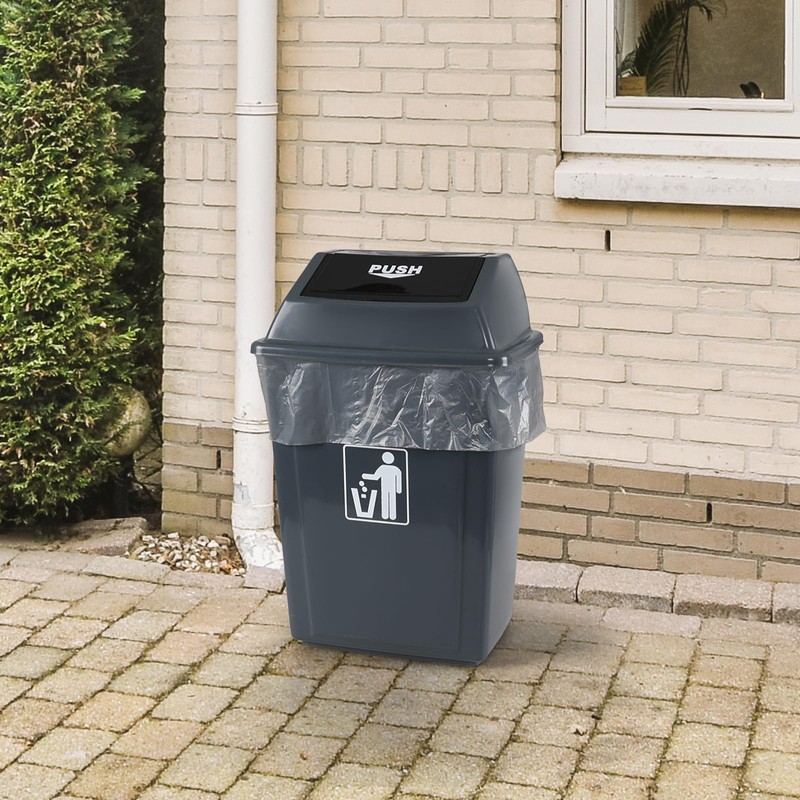 Vadidiya 18 Gallon Tall Kitchen Garbage Bags, Gray Trash Bags,