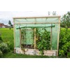 VEPATIM Grid Tarpaulin 2.00 x 1.00 m Transparent with Green