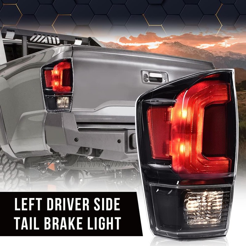 PIT66 Rear Tail Light w/Blubs Driver Left Side Compatible with