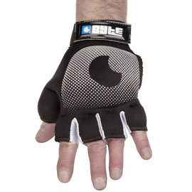 Byte HOCKEY ADULTS LEFT HAND KNUCKLE GLOVE SILVER/BLACK (MEDIUM)