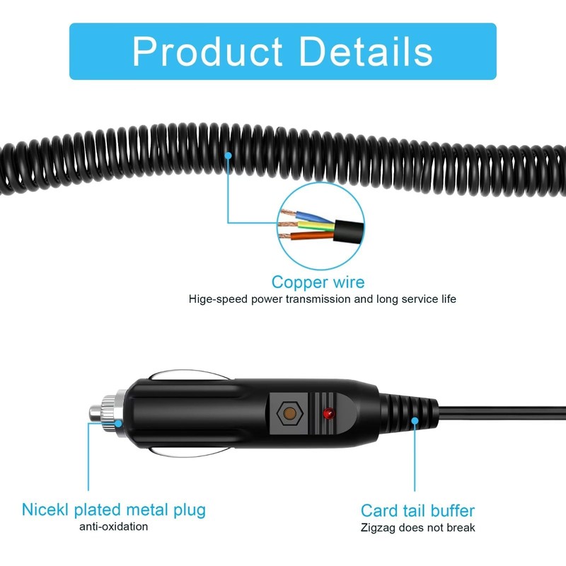 HISPD Car DC Adapter for Insignia CD Cassette Boombox NSBCDCAS1