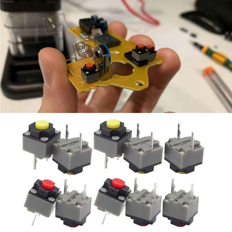 5PCS Kailh Square Silent Micro Switch - 6x6x7.3mm Mute Switch
